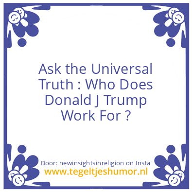 Tegeltje: Is Donald evil ?
