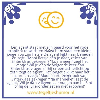 Tegeltje: Agent op paard