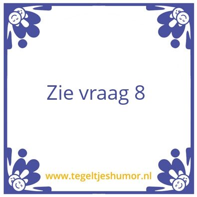 Tegeltje: Wat?