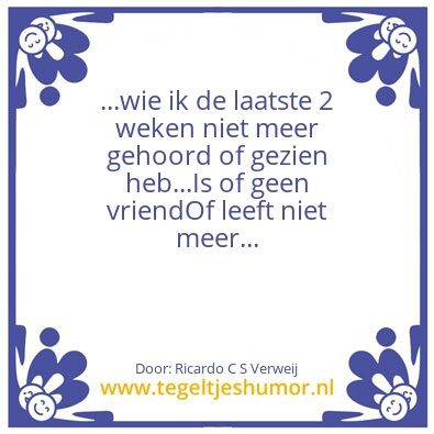 Tegeltje: Vriendschap