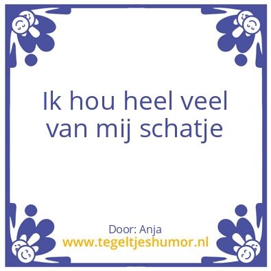 Tegeltje: Anja en Michael