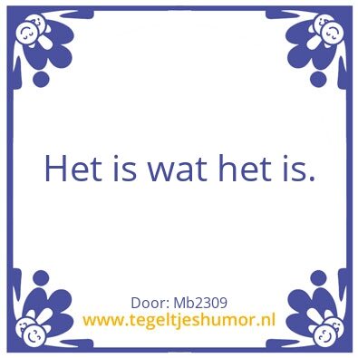 Tegeltje: X