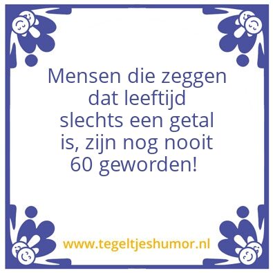 Tegeltje: 60 jaar
