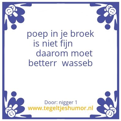 Tegeltje: gbbvb