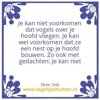 Tegeltje: Wijsheid