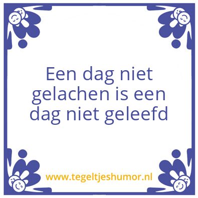 Tegeltje: spreuk