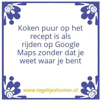 Tegeltje: Koken