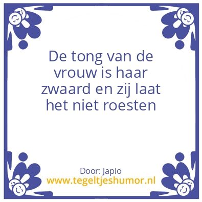 Tegeltje: vrouw