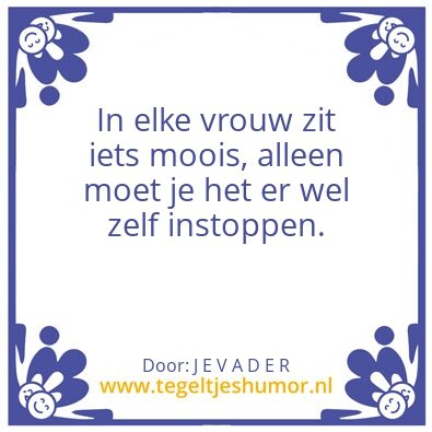 Tegeltje: J E M O E D E R