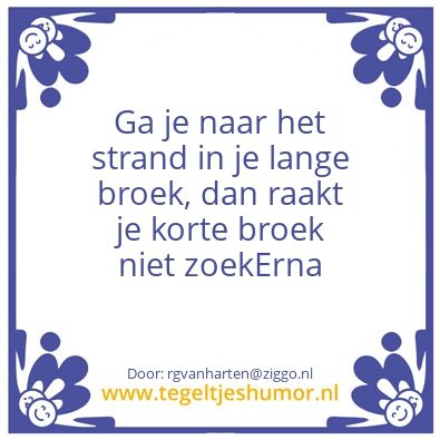Tegeltje: Strand