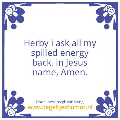 Tegeltje: in the name of Jesus