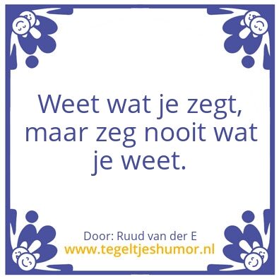 Tegeltje: Wijsheid