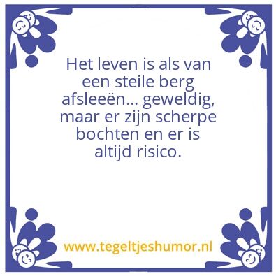 Tegeltje: Sneeuw – Leven