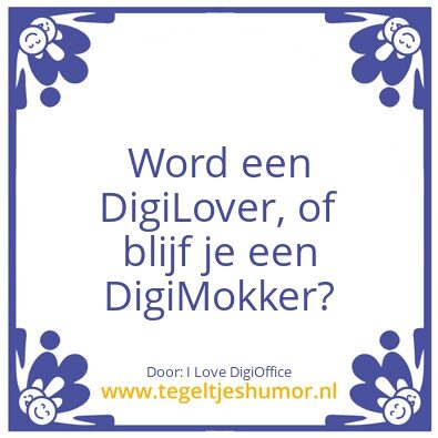 Tegeltje: I love DO