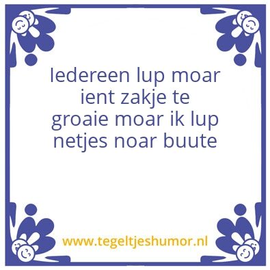 Tegeltje: Spieker