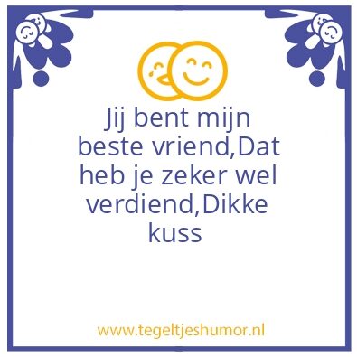 Tegeltje: Beste vrienden
