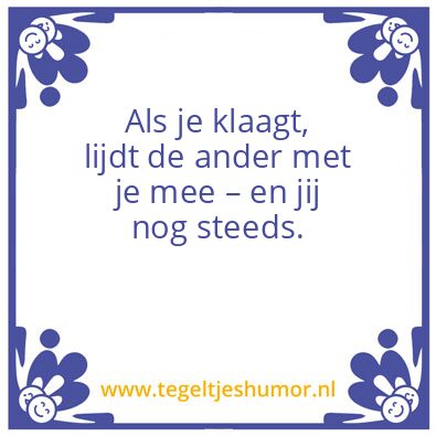 Tegeltje: Lijden