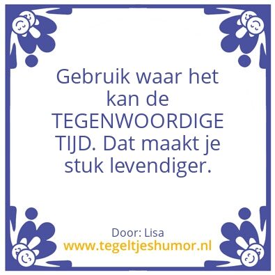 Tegeltje: TT vs VT
