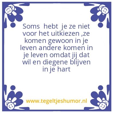 Tegeltje: vrienden