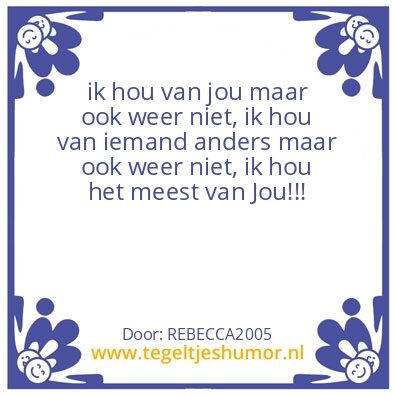 Tegeltje: liefde