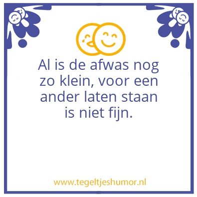 Tegeltje: .