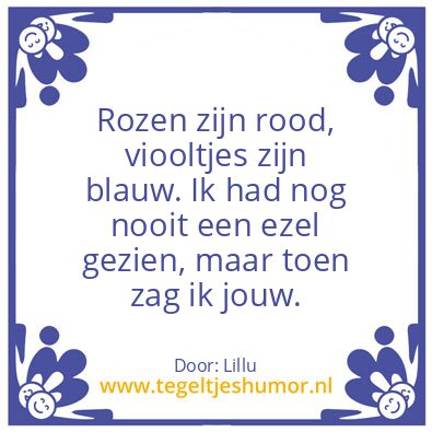 Tegeltje: Ezel