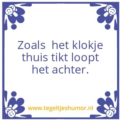 Tegeltje: tijd