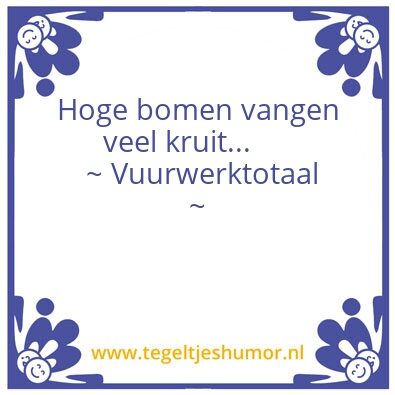 Tegeltje: VWT