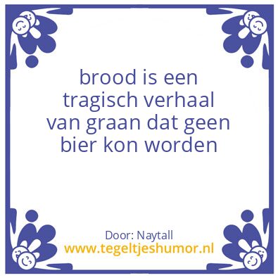 Tegeltje: Brood
