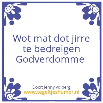 Tegeltje: Wiebe en jenny