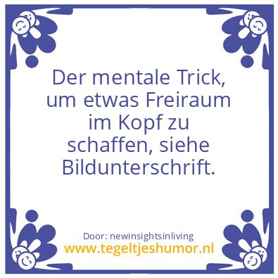 Tegeltje: THE MIND TRICK