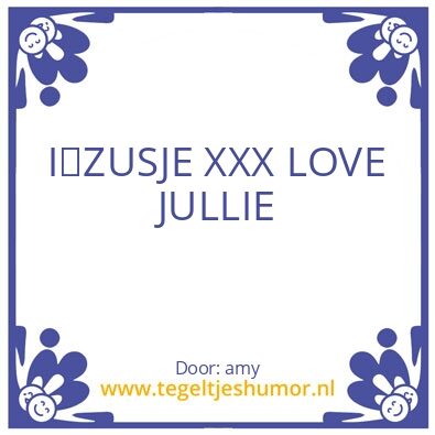 Tegeltje: zussen