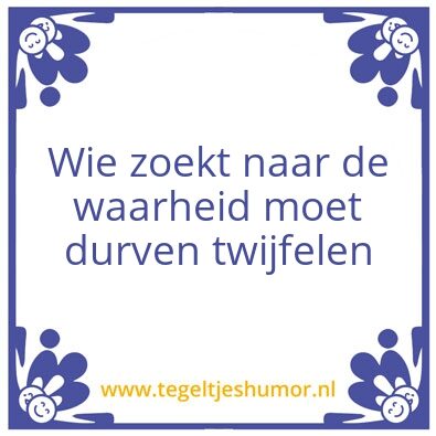Tegeltje: Wie zoekt
