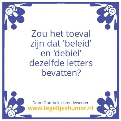 Tegeltje: Voor de zuipschuit