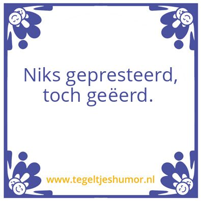 Tegeltje: Moi