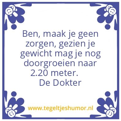 Tegeltje: Gewicht