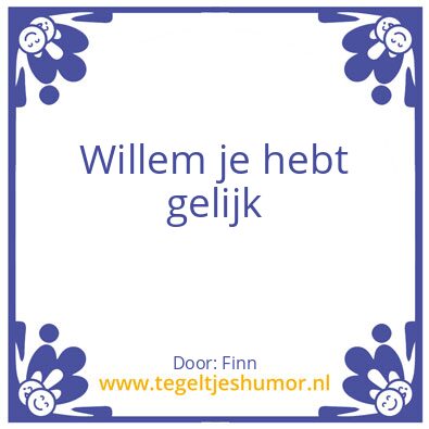 Tegeltje: Finn