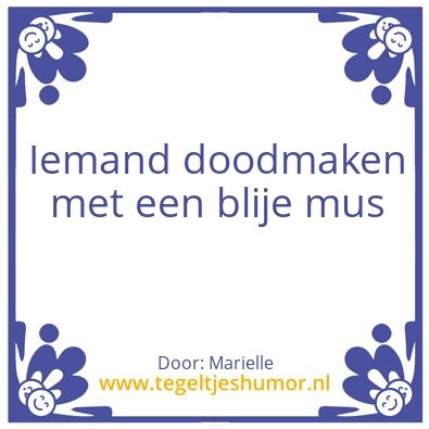 Tegeltje: Mus