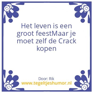 Tegeltje: Feest