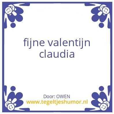 Tegeltje: valentegel
