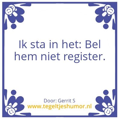 Tegeltje: Ik ben Gerrit