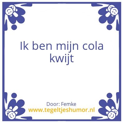 Tegeltje: .