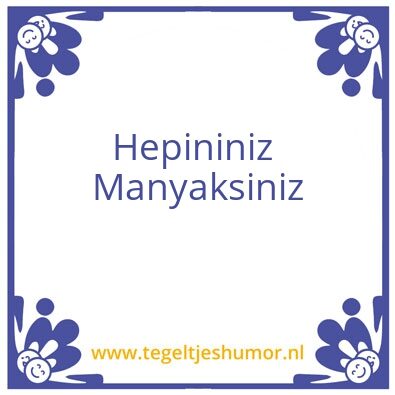 Tegeltje: Gek