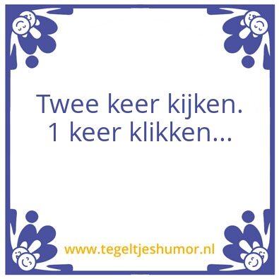 Tegeltje: Klikken