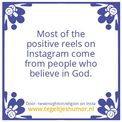 Tegeltje: Positive reels on Instagram