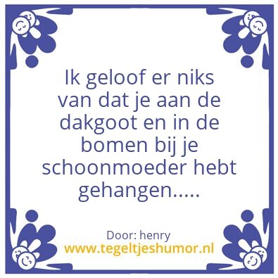 Tegeltje: nieuwe wijsheden