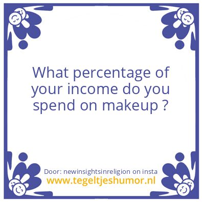 Tegeltje: Now You Know.