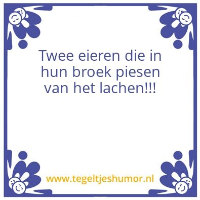 Tegeltje: Eieren
