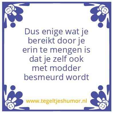 Tegeltje: Ruzie