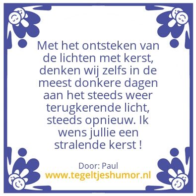 Tegeltje: Kerst